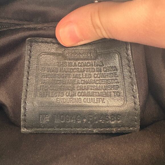 Coach black leather Penelope large shopper purse - Picture 8 of 8